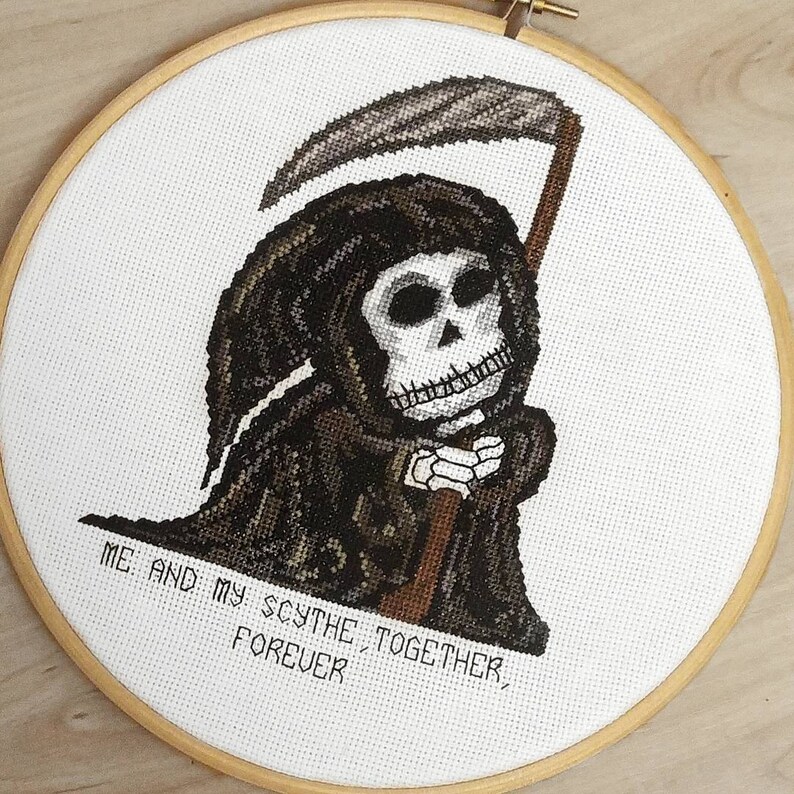 grim reaper scythe pattern