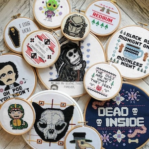 Pick Your Poison - Halloween Horror - Modern Cross Stitch Kit DIY bild 5