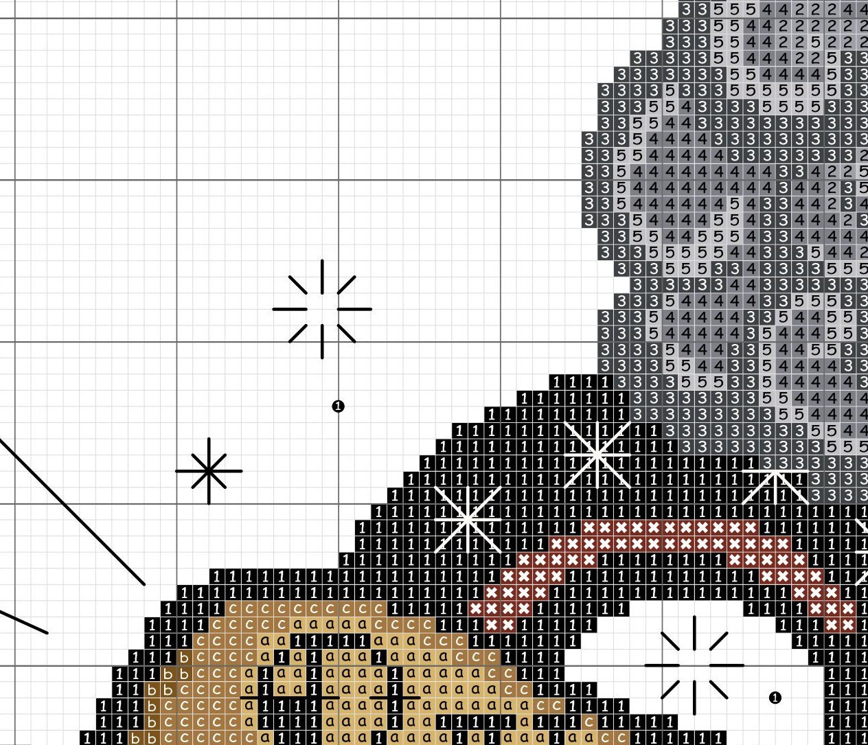 Unlucky Horseshoe Cross Stitch Pattern PDF Modern Cross Etsy