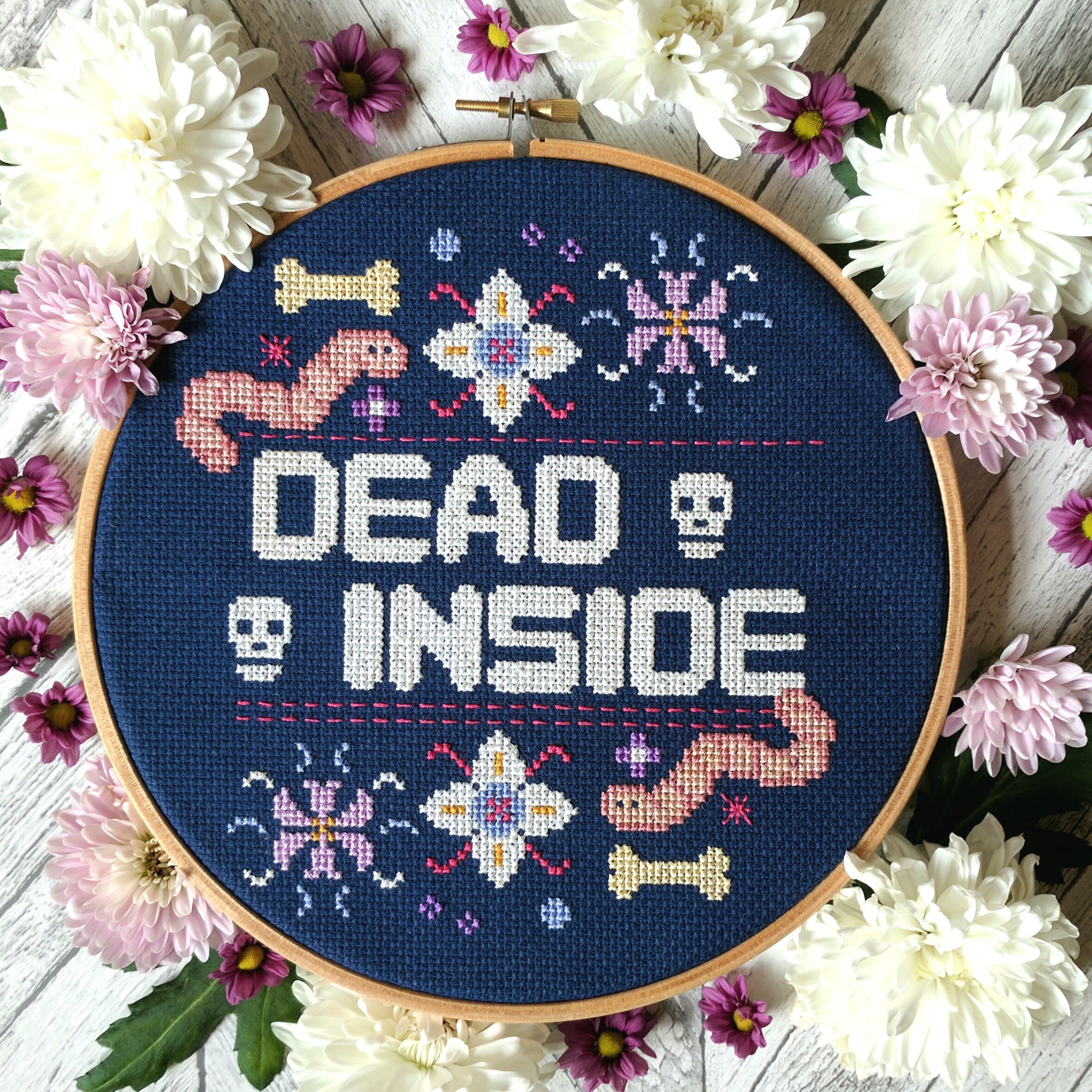 Skeleton Horror Cross Stitch Pattern - Forever Gothic Wedding Style ...