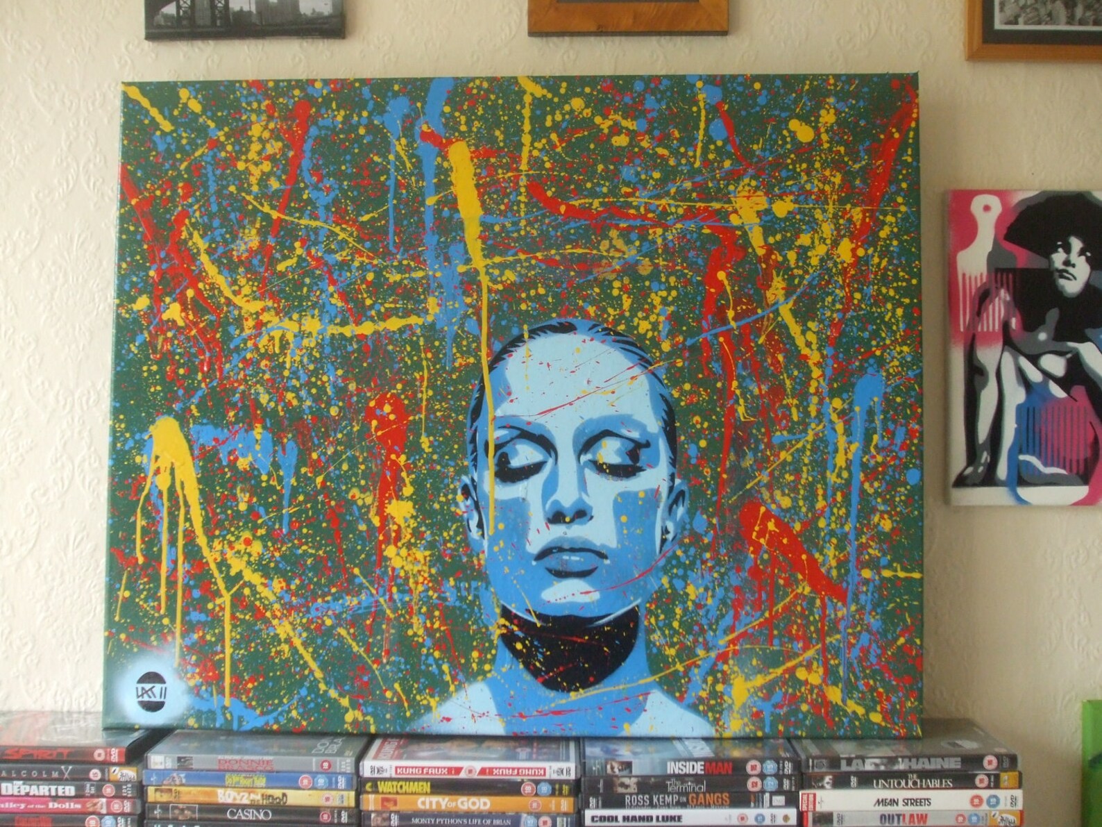 Skin deep series abstract face painting woman dreams spray