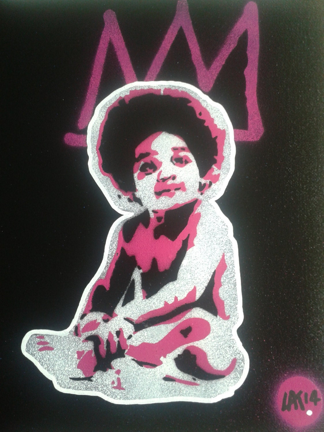 Biggie Smalls Baby Painting 10 by 12 Inch Canvas Stencils Spray Paints Hip  Hop Rap Music Album Crown Afro American Urban Notorious B.i.g Pop - Etsy