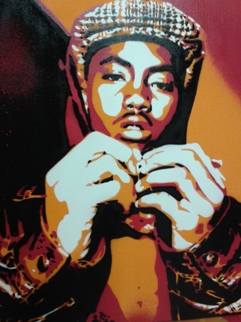 Nas Custom Spray Paint Painting Stencil Art Hip Hop Art Rap Etsy
