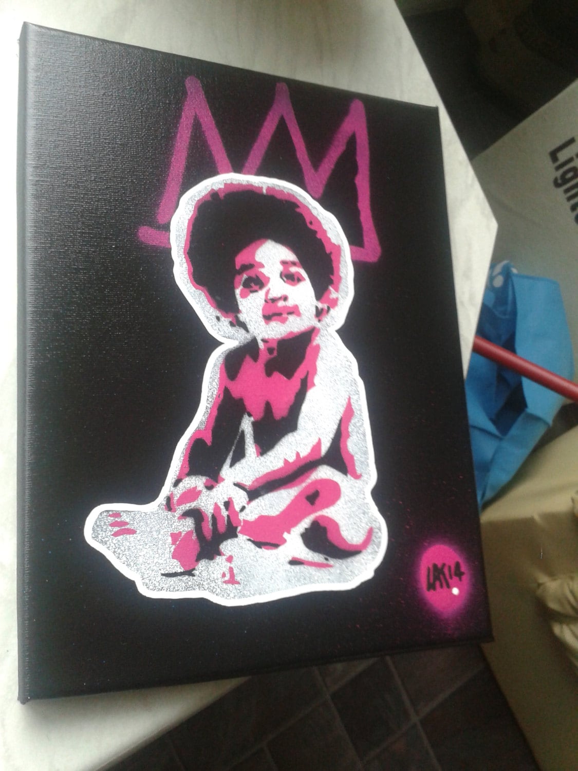 Biggie Smalls Baby Painting 10 by 12 Inch Canvas Stencils Spray Paints Hip  Hop Rap Music Album Crown Afro American Urban Notorious B.i.g Pop - Etsy