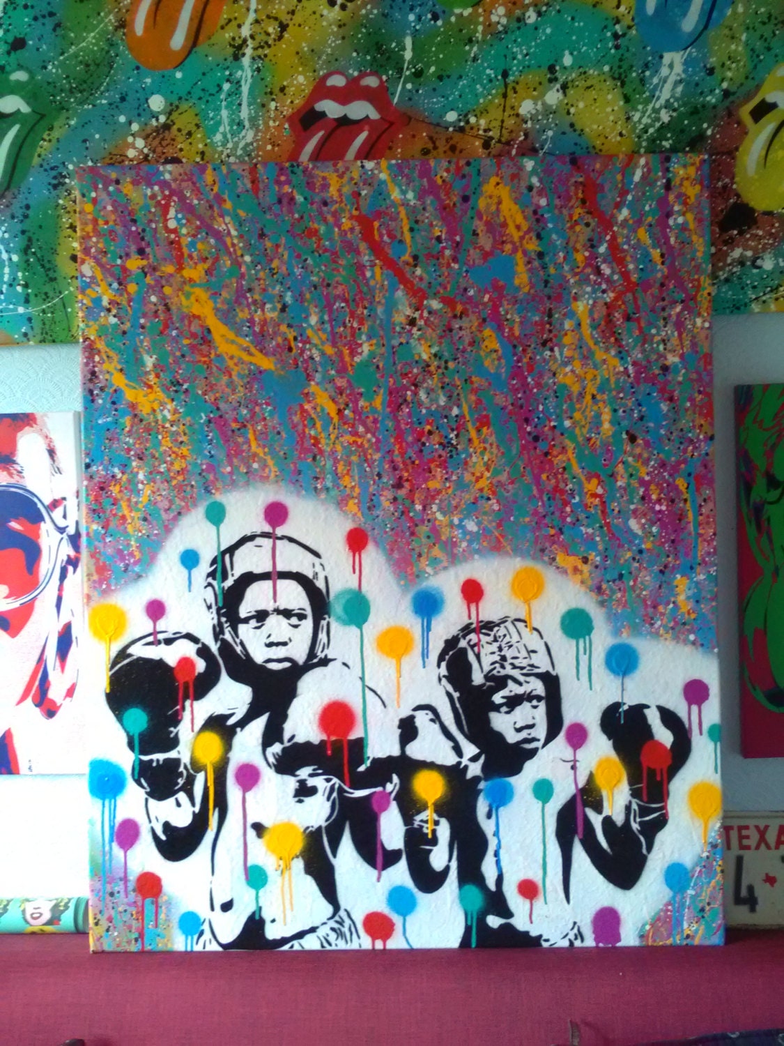 Lauryn Hill Painting Stencil Art Spray Paint Art Hip Hop Music New