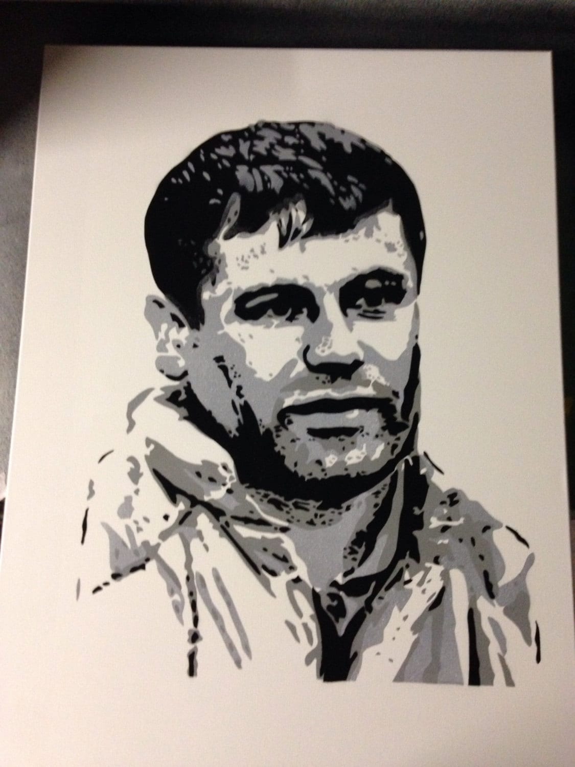 El Chapo Guzman large painting stencil art spray paints mexico Etsy