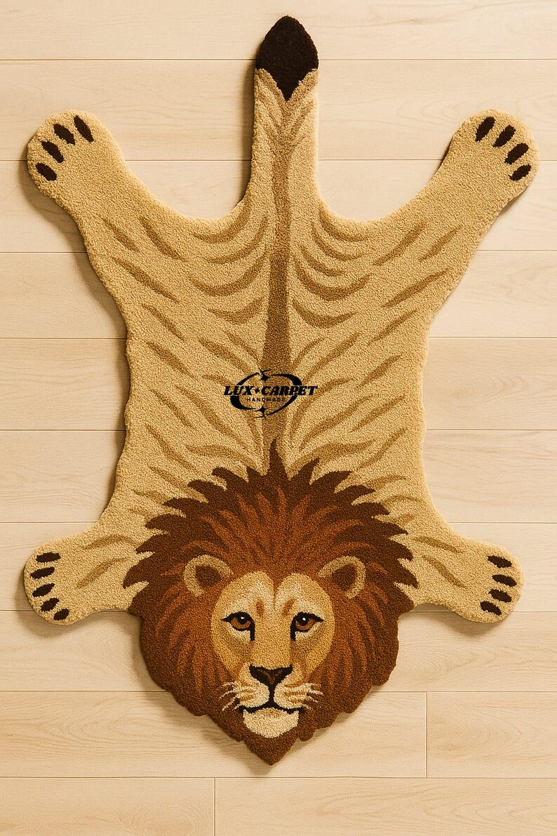 Candy Lion Cat Rug