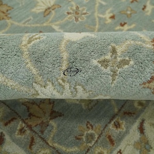Handgeknüpfter Oushak-Teppich aus reiner Wolle im türkischen Vintage-Stil, auf Bestellung