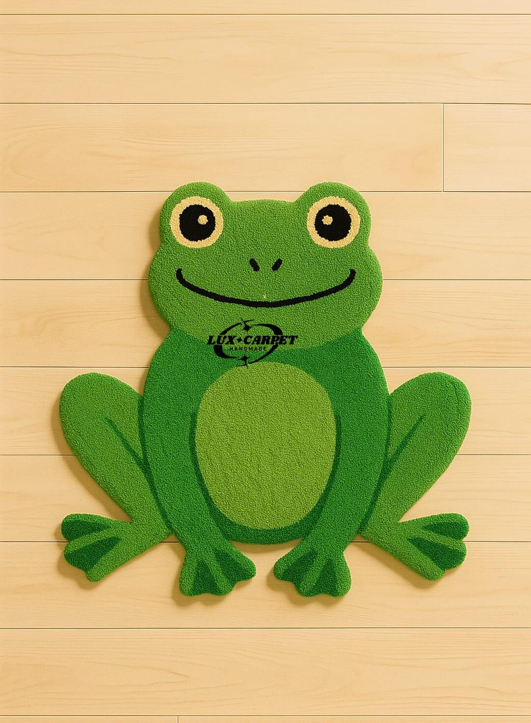 Frog Rugs Hand-tufted Green Frog Rug: Kids Playroom Animal Carpet - Etsy