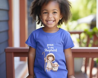 Jesus Is My Shepherd Toddler T-Shirt, Bella Canvas Christian Toddler Tee, Faith Kids Shirt, Psalm 23 Religious Gift, Church Toddler Apparel