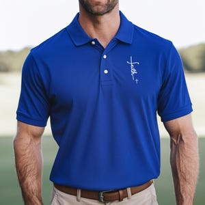 Faith + Cross Men&#39;s Piqué Polo Shirt
