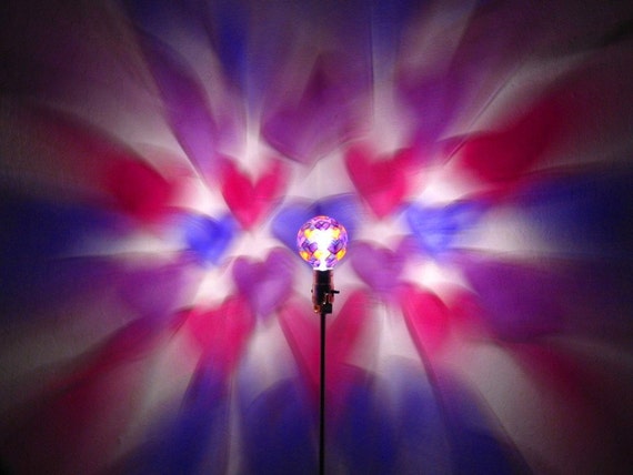 Pink Red Purple Hearts Painted Moodlight Bulb Light Bulb I Love You Girl Nursery Night Light Girl Room Heart Lamp Heart Bedroom Heart Gifts