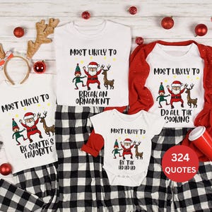 Wahrscheinlich Familie passendes lustiges Weihnachts-T-Shirt, Weihnachtsgeschenk