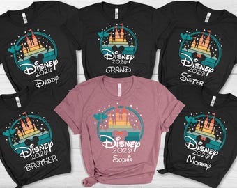 Disney 2026 Family Trip Shirt, Custom Disneyland Vacation Tee, Disney Matching Group Shirt, Disneyworld Shirt, Family Disney Castle Shirt