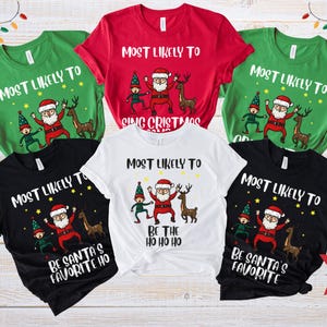 Wahrscheinlich Weihnachten Shirts für die Familie, Xmas Party Mitglieder Geschenk, Familie passende Urlaub T-Shirts, lustige Party