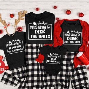 Am ehesten zum Weihnachts-Shirt: Passender Familien-Pyjama, Weihnachtsgeschenk