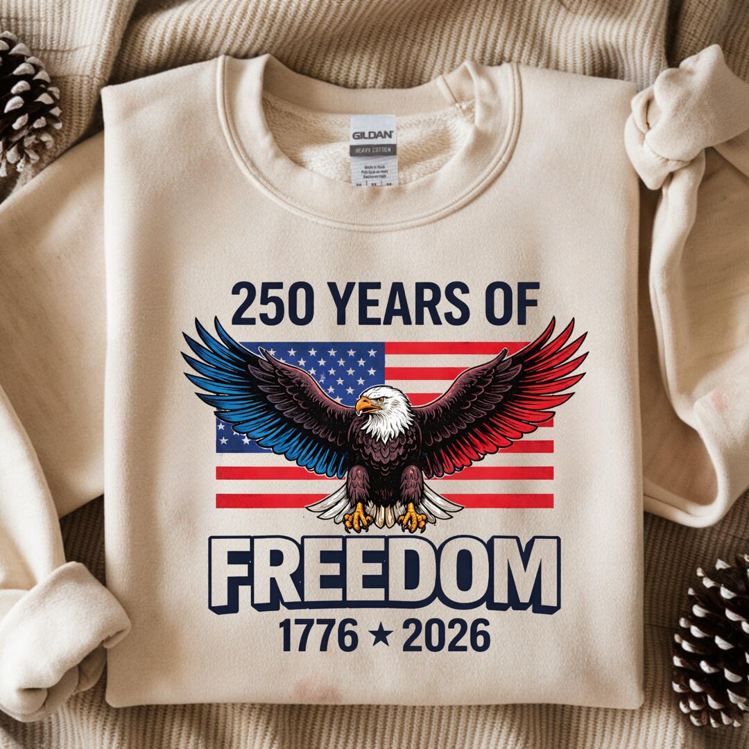 Comfort Colors® 250 Years of Freedom Eagle Anniversary Sweatshirt ...