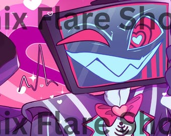 ヴォックス ヴァレンティノ プレイマットPin-Up Vox Valentino Anime hazbin hotel alastor valentino velvet vox Playmat