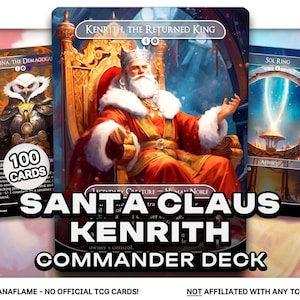 Papai Noel Kenrith - 100 Cartas Proxy - Deck Commander EDH - Cartas Alteradas de Alta Qualidade - Deck Full ManaFlame