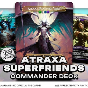 Atraxa Superfriends - 100 carte proxy - Mazzo Commander EDH - Carte alterate di alta qualità - Mazzo completo ManaFlame