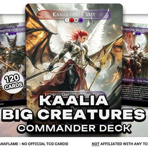 Grandes créatures de Kaalia - 120 cartes proxy - Deck Commander EDH - Cartes modifiées de haute qualité - Deck ManaFlame complet