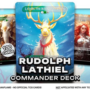 Rudolph Lathiel - 100 cartes proxy - deck Commander EDH - cartes modifiées de haute qualité - deck flamme de mana complet