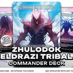 Tribu Eldrazi Zhulodok - 100 cartas proxy - Mazo Commander EDH - Cartas modificadas de alta calidad - Mazo completo de ManaFlame