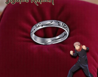 JJk Ninja Ring – Yuji & Sukuna Engraved Cosplay, Adjustable