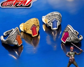 Kamen Rider Gatchard Metal Ring | Gachado Kyudo Rinne Ichinose Houtaro Ginko Lotus Cosplay Accessories | Unique Gift for Fans & Collectors