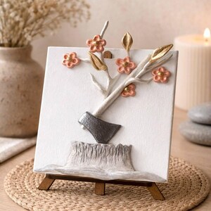 Mini Original Painting – Little Axe Symbol Artwork | Mixed Media | One of a Kind