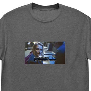Eurovision 2025 T-Shirt "Keep It Straight, Guys. Said No one ever at Eurovision" Funny Graphic Tee Hazel Brugger