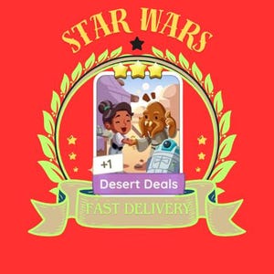DESERT DEALS- Monopoly_Go 3 Star Stickers - Album - Star Wars Go - Szybka dostawa