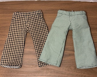 Pantalones/pantalones de pierna ancha para muñeca de 18 pulgadas