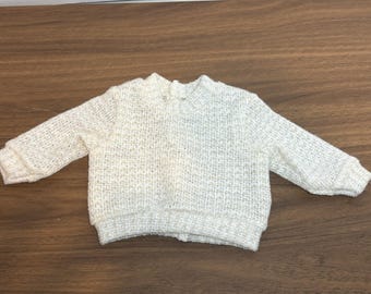 18inch doll white sweater