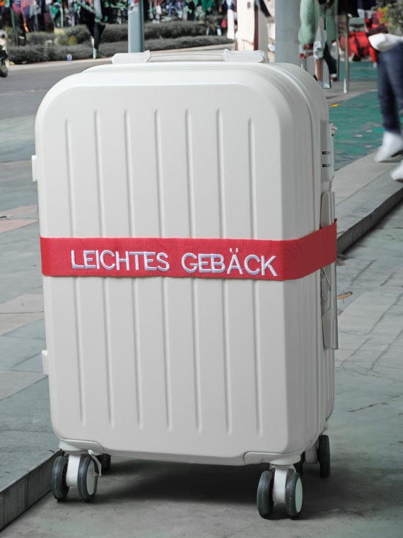 Personalize Your Travel: 180cm x 5cm Luggage Strap with Custom Embroidery of Name/Text