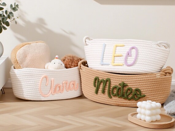 Custom Baby Gift Basket – Handmade Storage for Toys, Clothes & Memories