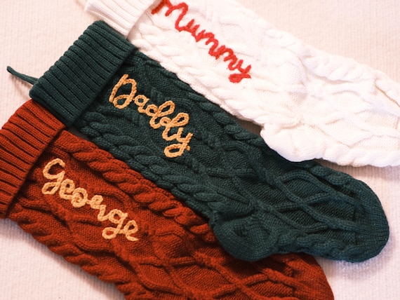 Rustic Holiday Stockings – Vintage Inspired Knit Christmas Decor for Fireplace Mantel
