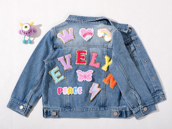 Baby Jean Jacket – Custom Embroidery or Chenille Letters | Toddler Name Jacket