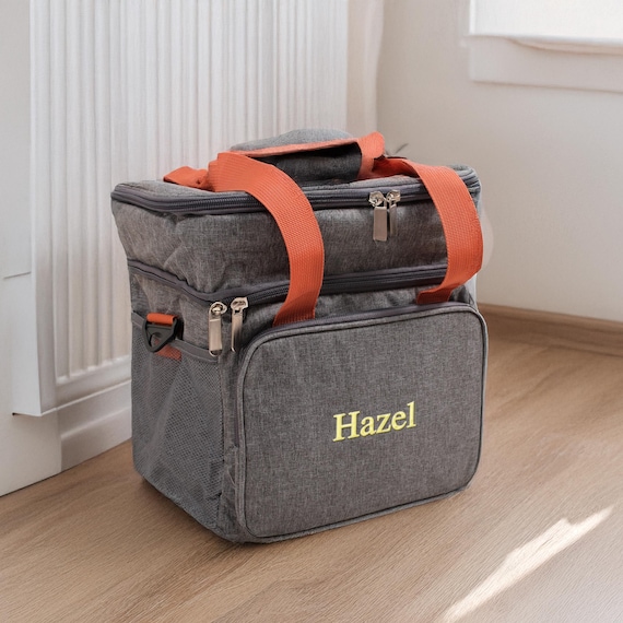 Custom Embroidered Cooler Bag – Personalized Groomsmen Beer Tote, Wedding Party Gift for Him, Best Man Gift Idea