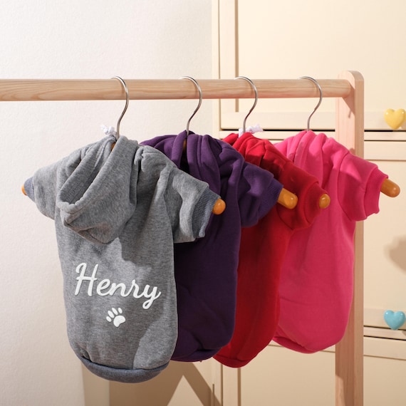 Personalized Dog Hoodie | Festive Pet Sweatshirt & Outdoor Coat in Red | Holiday Puppy Clothing | Sweatshirt CITY HOODIE