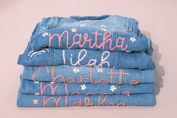 Handcrafted Custom Denim Jacket – Personalized for Babies & Toddlers, Perfect for Birthdays