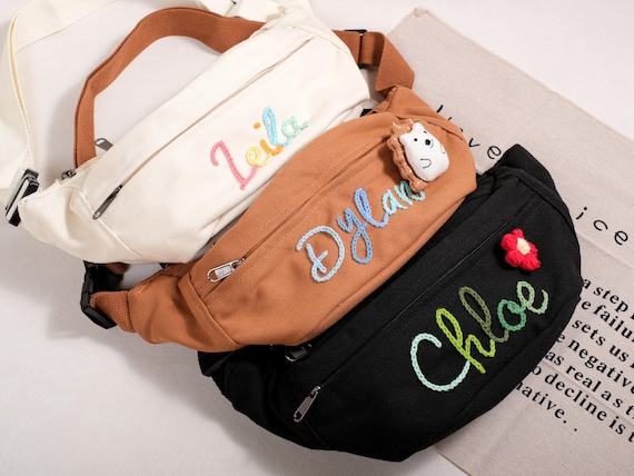 Custom Name Fanny Pack – Embroidered Belt Bag for Travel, Gifts, or Bridesmaids
