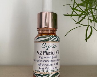 Sinfully Rich Facial Oil V2, Facial Moisturizer, Frankincense and Mrryh