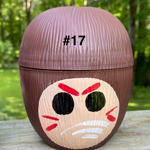 Adult Sz Hand Painted Moana Kakamora Party Cup with Straw & Lei - 16 oz Luau Favor, Moana Party Face 17