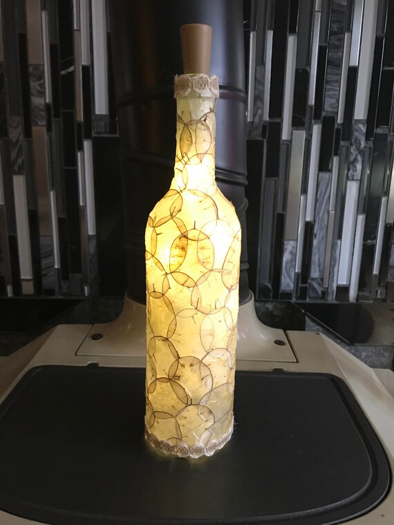Fairy Lamp LED Lighted Wine Bottle Night Light Lunaria Etsy
