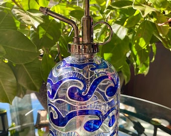 Plant Sprayer, Plant Mister, Blue Waves Ocean Inspired Design SPRAY Bottle, Gardening Spray, Houseplant Care, Gift