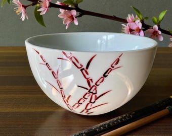 Noodle Bowl, Winter Bamboo Design Bowl, Rice, Soup, Candy