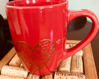 Horses Fill My Heart Coffee Mug Hand Painted