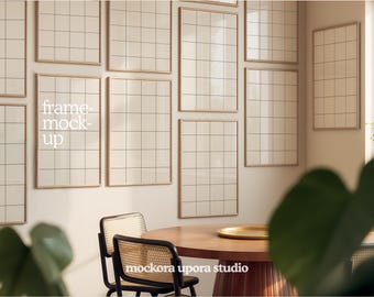 Gallery Wall Mockup PSD: A3 Poster Frame (Digital Download)