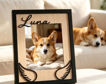 Dog Memorial Picture Frames Personalized, Pet Memorial Gift, Pet Loss Gift for Dog Mom, Dog Photo Frame Personalized, Dog Remembrance Gift